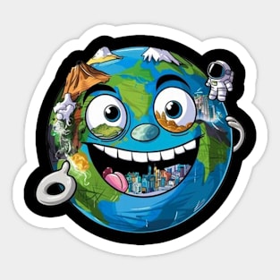 Funny Happy Earth Day Sticker